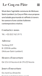 Mobile Screenshot of lecoqenpate.be