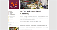 Desktop Screenshot of lecoqenpate.fr